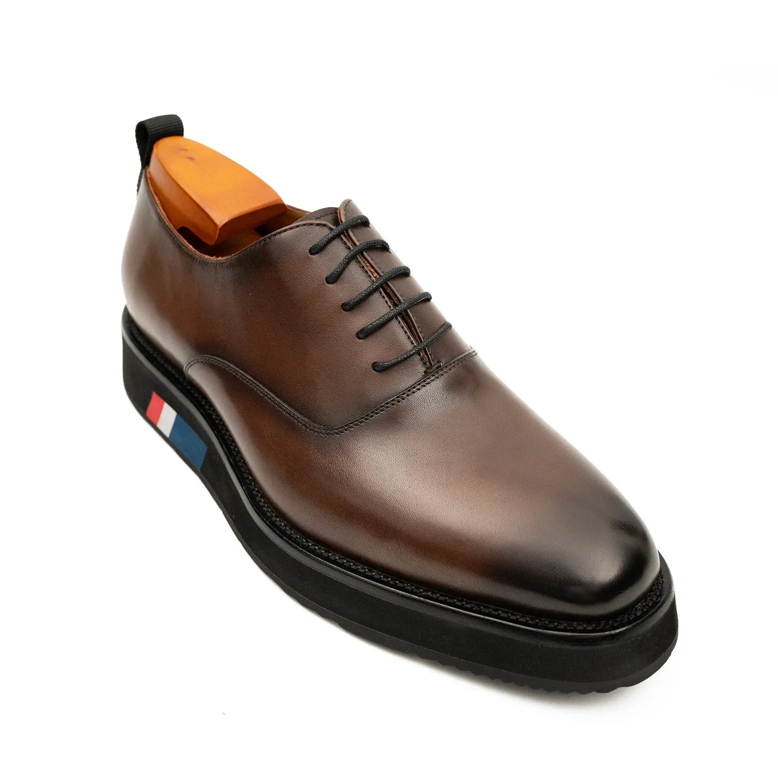 Divinch Calfskin Oxford Shoes With Leather Lining Calfskin Leather Brown
