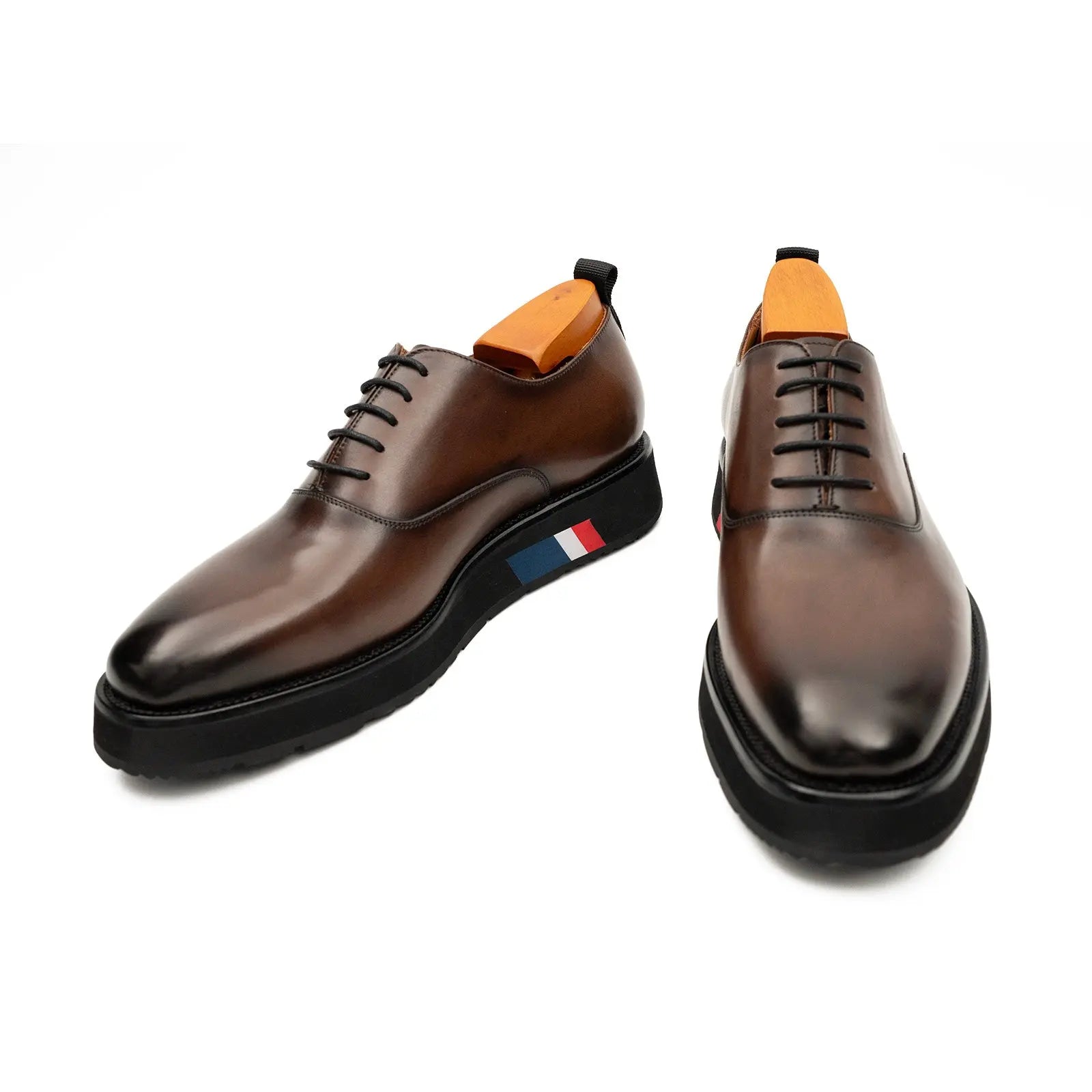 Divinch Calfskin Oxford Shoes With Leather Lining Calfskin Leather Brown