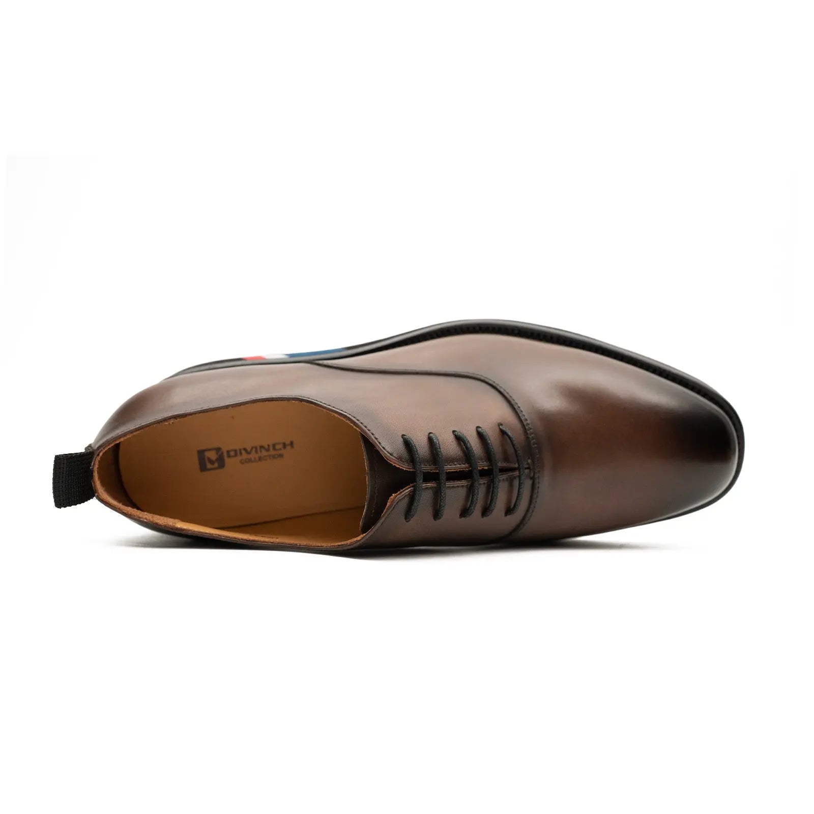Divinch Calfskin Oxford Shoes With Leather Lining Calfskin Leather Brown
