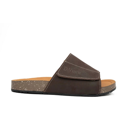 DiVinch Casual Single Strap Slide Sandals Men's Brown