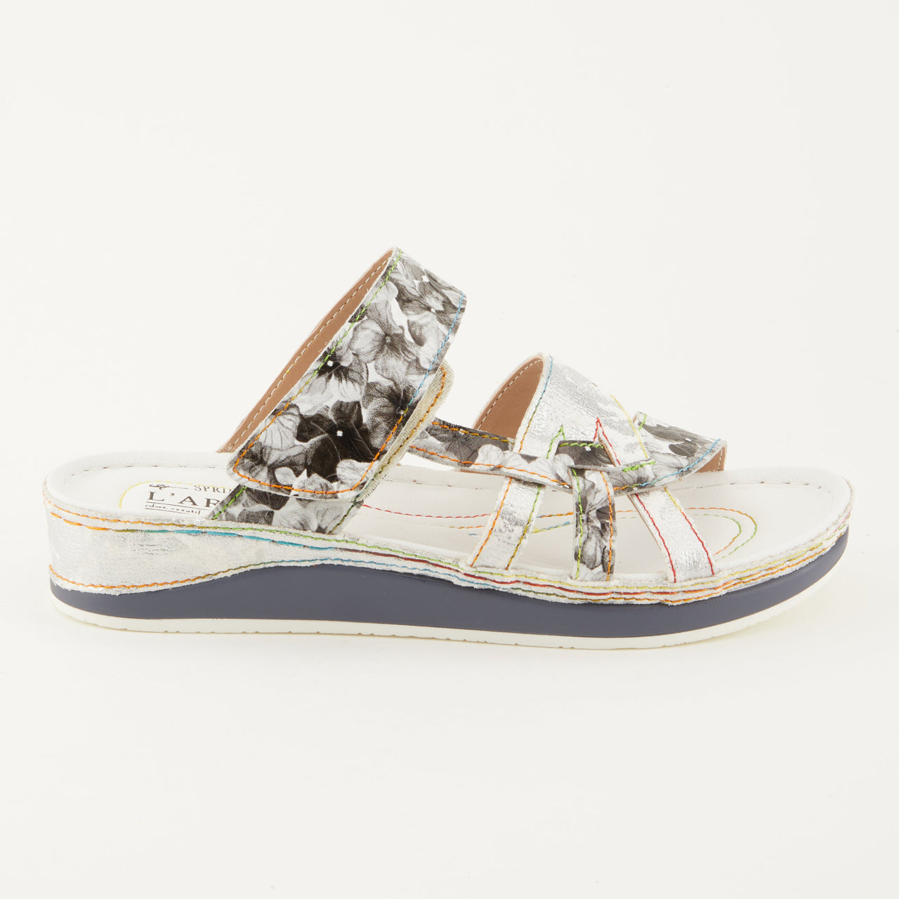 L'Artiste Caiman Slide Sandal