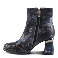 Thumbnail for L'Artiste Carre Boots with Artisanal Stitching and Metal Stud Accents