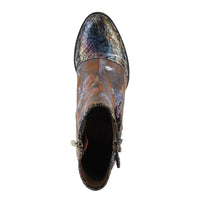 Thumbnail for L'Artiste Carre Boots with Intricate Hand-painted Details