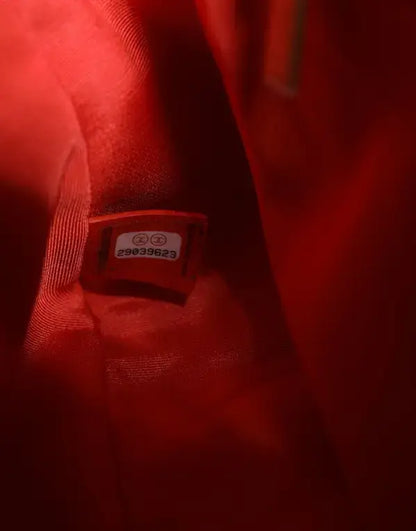 CHANEL (PRELOVED) Red Tweed 2WAY Hand Chain Medium Shoulder Bag Purse