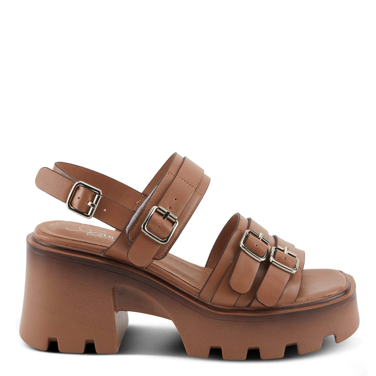 Spring Step Shoes Azura Cheekychic Sandals in maroon with breathable lining