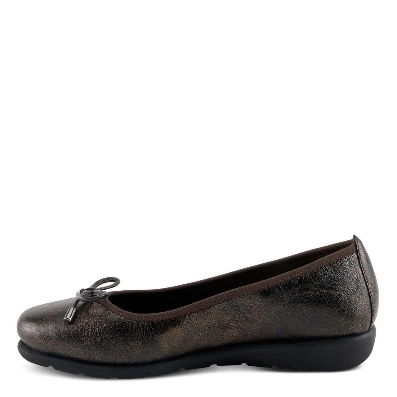 Alt text: Black leather Spring Step Chesser Shoes, comfortable and stylish footwear for men