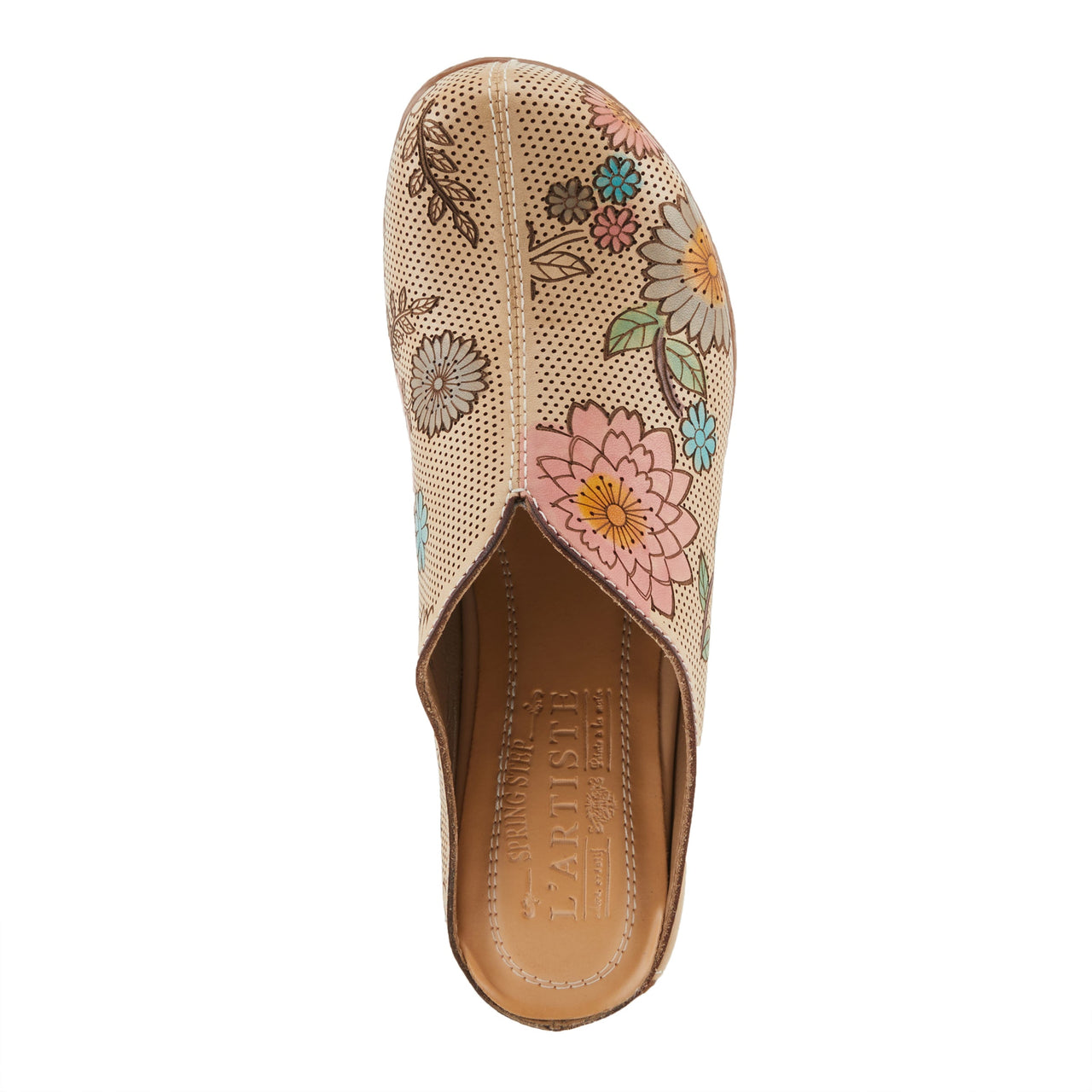 Buy L'Artiste Chienti Clogs Women'S Hand-Painted Leather - Clogs Casual Clogs from Don’t Panic Shoes | Best Prices & Fast Shipping