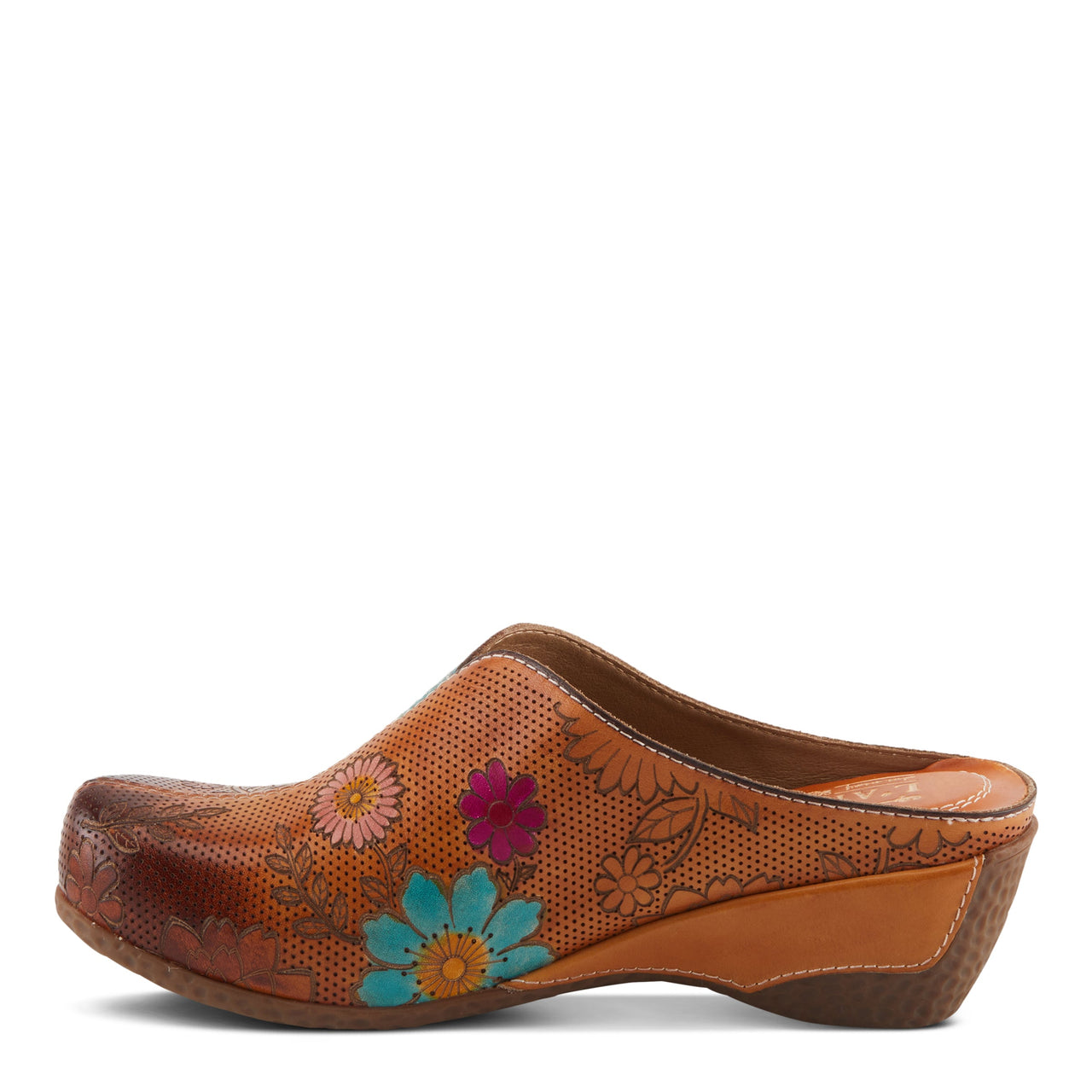 Buy L'Artiste Chienti Clogs Women'S Hand-Painted Leather - Clogs Casual Clogs from Don’t Panic Shoes | Best Prices & Fast Shipping