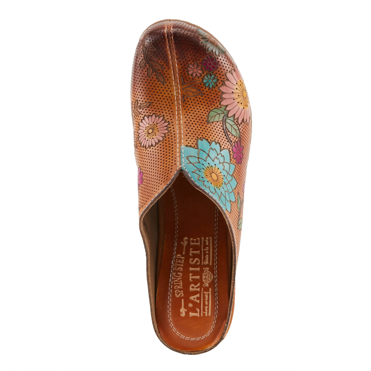 Buy L'Artiste Chienti Clogs Women'S Hand-Painted Leather - Clogs Casual Clogs from Don’t Panic Shoes | Best Prices & Fast Shipping