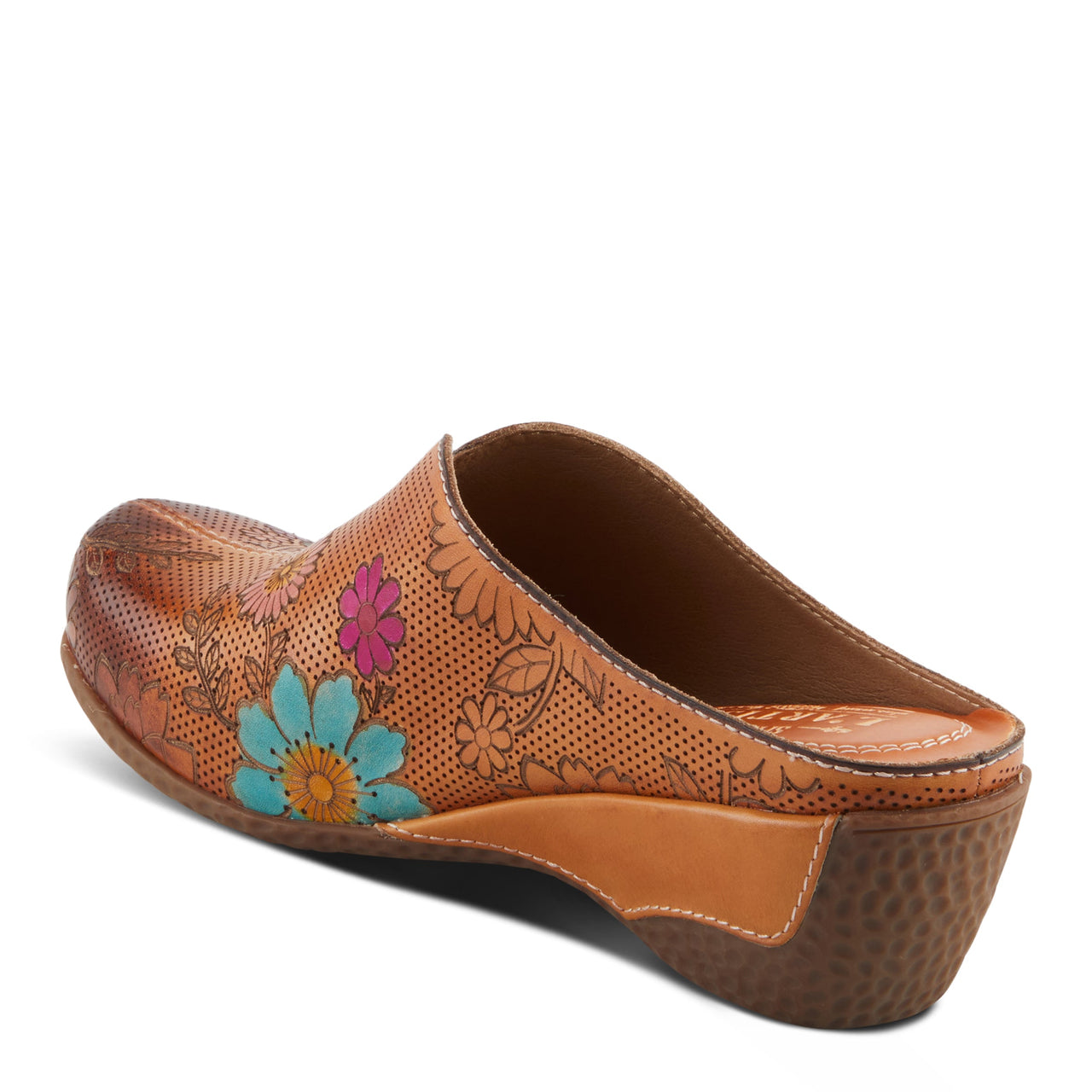 Buy L'Artiste Chienti Clogs Women'S Hand-Painted Leather - Clogs Casual Clogs from Don’t Panic Shoes | Best Prices & Fast Shipping