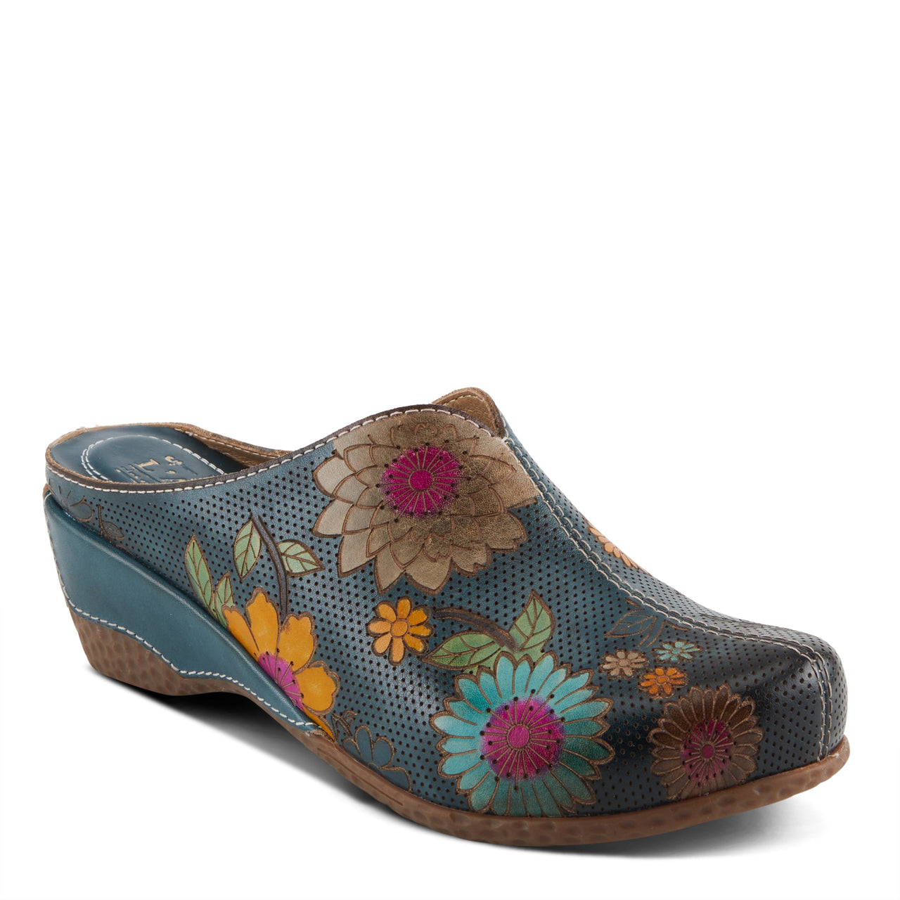 Buy L'Artiste Chienti Clogs Women'S Hand-Painted Leather - Clogs Casual Clogs from Don’t Panic Shoes | Best Prices & Fast Shipping