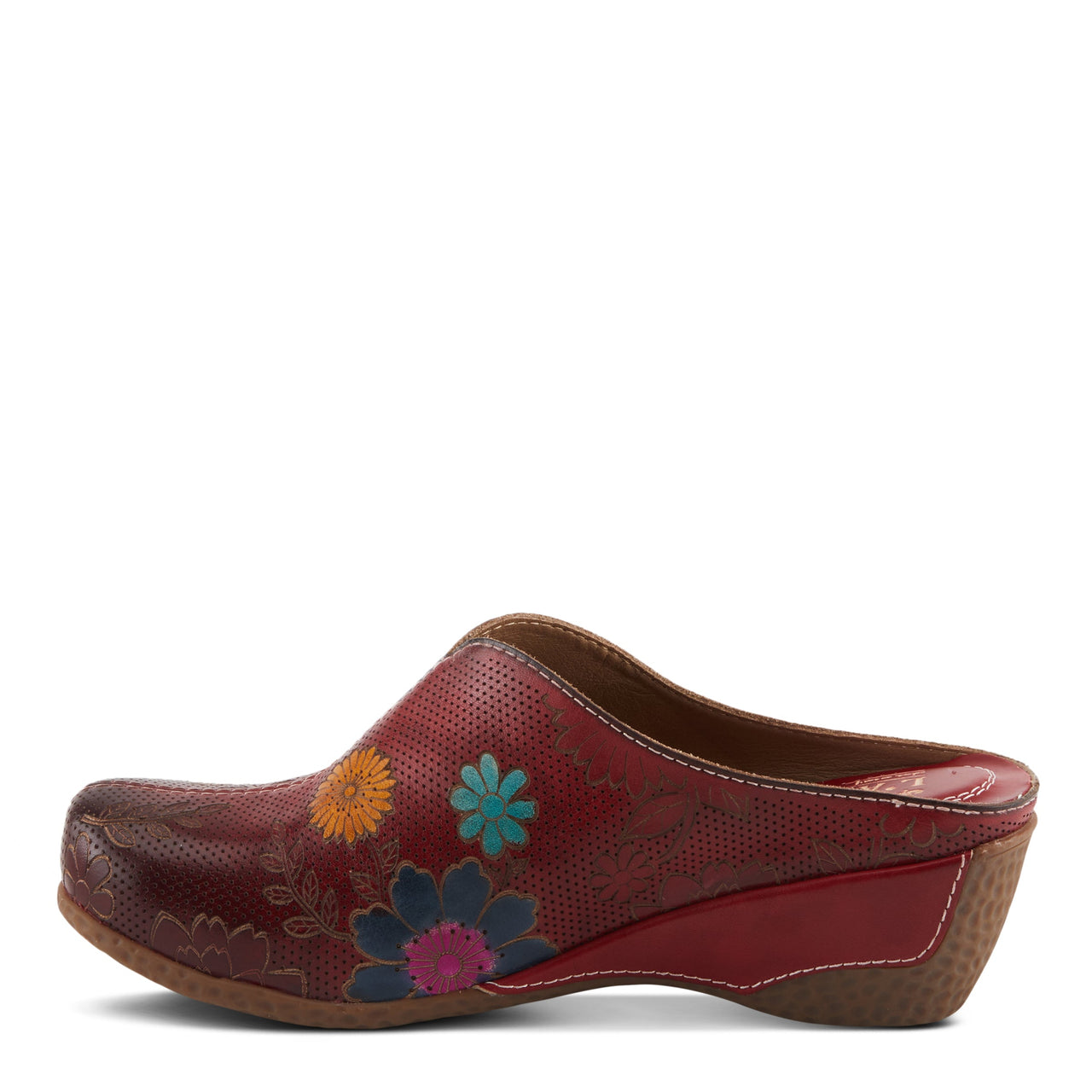 Buy L'Artiste Chienti Clogs Women'S Hand-Painted Leather - Clogs Casual Clogs from Don’t Panic Shoes | Best Prices & Fast Shipping