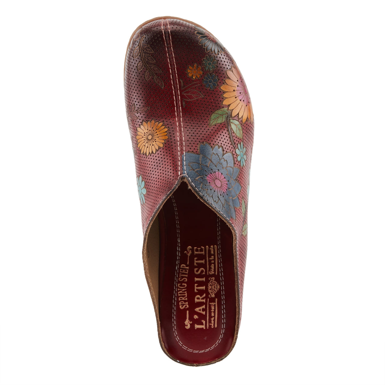 Buy L'Artiste Chienti Clogs Women'S Hand-Painted Leather - Clogs Casual Clogs from Don’t Panic Shoes | Best Prices & Fast Shipping