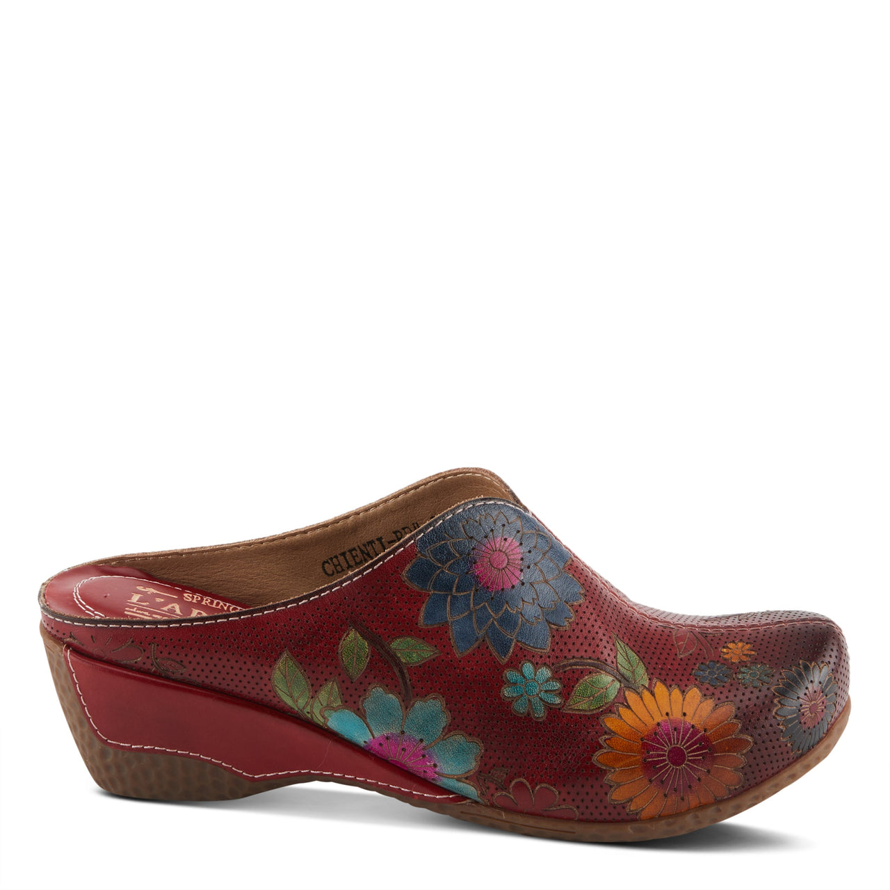 Buy L'Artiste Chienti Clogs Women'S Hand-Painted Leather - Clogs Casual Clogs from Don’t Panic Shoes | Best Prices & Fast Shipping