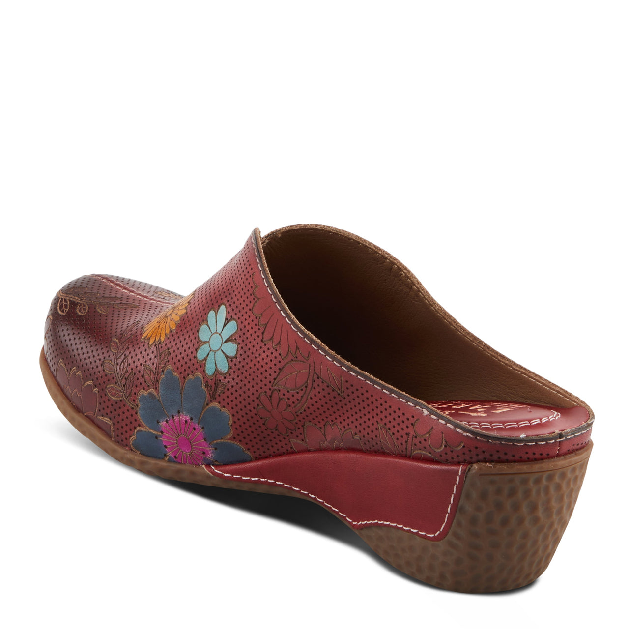 Buy L'Artiste Chienti Clogs Women'S Hand-Painted Leather - Clogs Casual Clogs from Don’t Panic Shoes | Best Prices & Fast Shipping