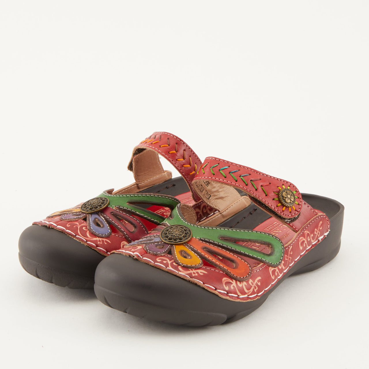 Buy L'Artiste Copa Clog Women’s Hand Painted Leather 1.5" Heel - Clogs from Don’t Panic Shoes | Best Prices & Fast Shipping