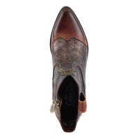 Thumbnail for Close-up of the hand-painted floral patterns on the L'ARTISTE COUNTRYPOP-ROSE BOOTS