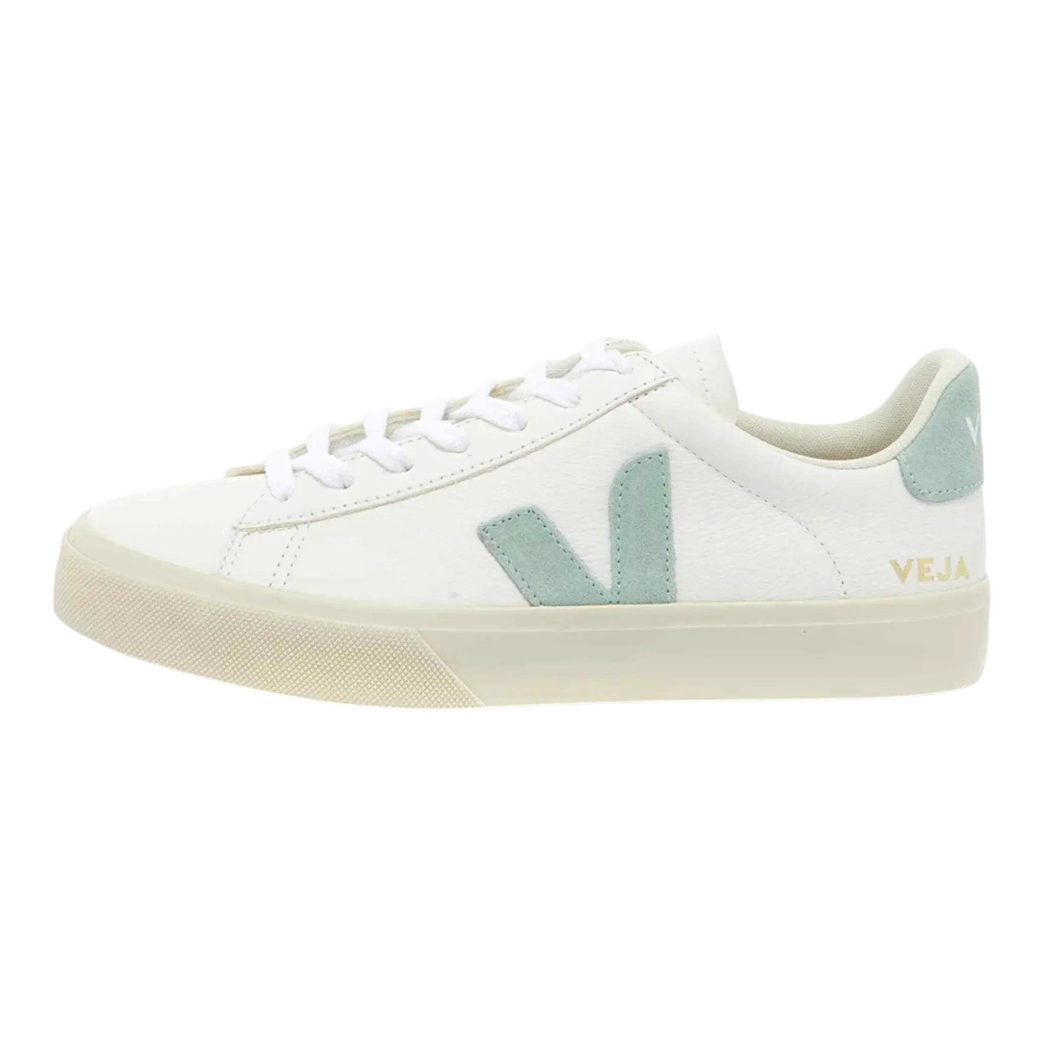 Veja Campo Chromefree Leather Men’s Sneakers – White/Matcha