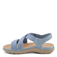 Thumbnail for A pair of stylish and comfortable Spring Step Shoes Flexus Crossbeam Sandals in black