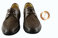 Thumbnail for Johnny Famous Bally Style Delancey Men's Brown Leather Low Tops