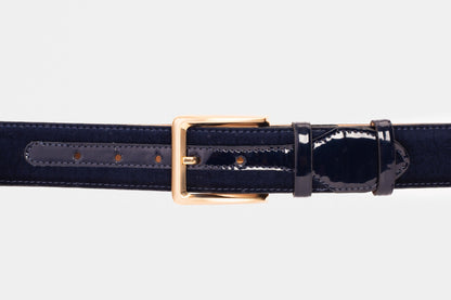 The Casaletti Navy Blue Leather Belt