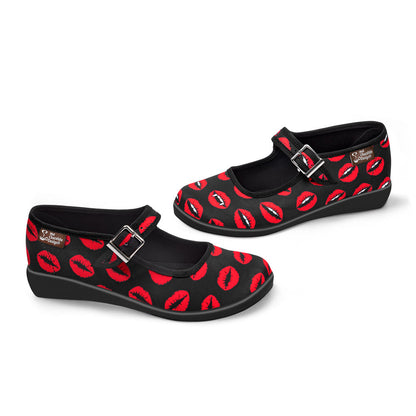 Chocolaticas® Kiss Me Women's Mary Jane Flat