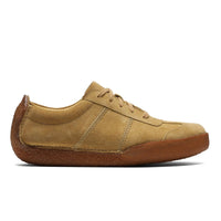 Thumbnail for Clarks Originals Milligan Men's Oak Suede Casual Sneakers 26131321 in a stylish urban setting