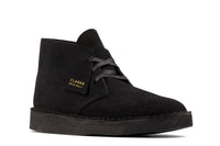 Thumbnail for Clarks Originals Desert Coal Boots Men's Black Suede Chukka Boots 26154809
