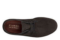 Thumbnail for Clarks Originals Desert Coal Boots Men's Black Suede Chukka Boots 26154809