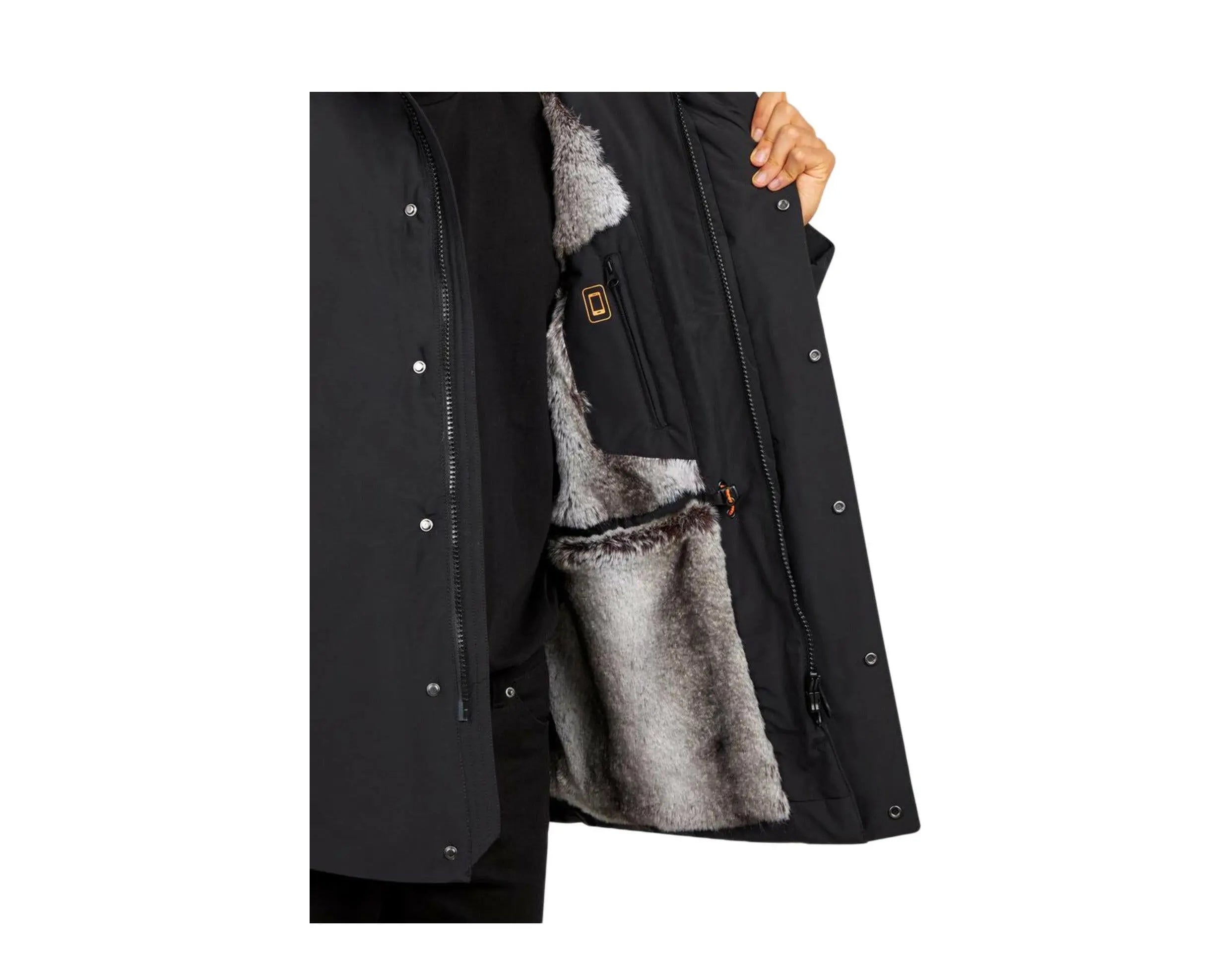 Save The Duck Short Copy Hooded Parka Men's Vegan Fur