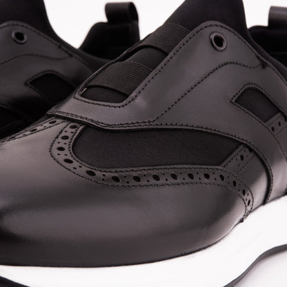 Vinci Leather Shoes The Arcadia Black Leather Men Sneaker