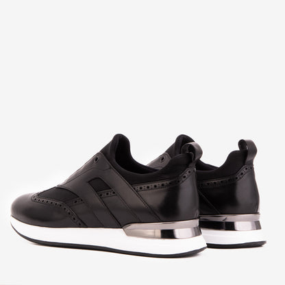 Vinci Leather Shoes The Arcadia Black Leather Men Sneaker