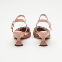 Thumbnail for Strappy brown leather sandals with delicate ankle straps