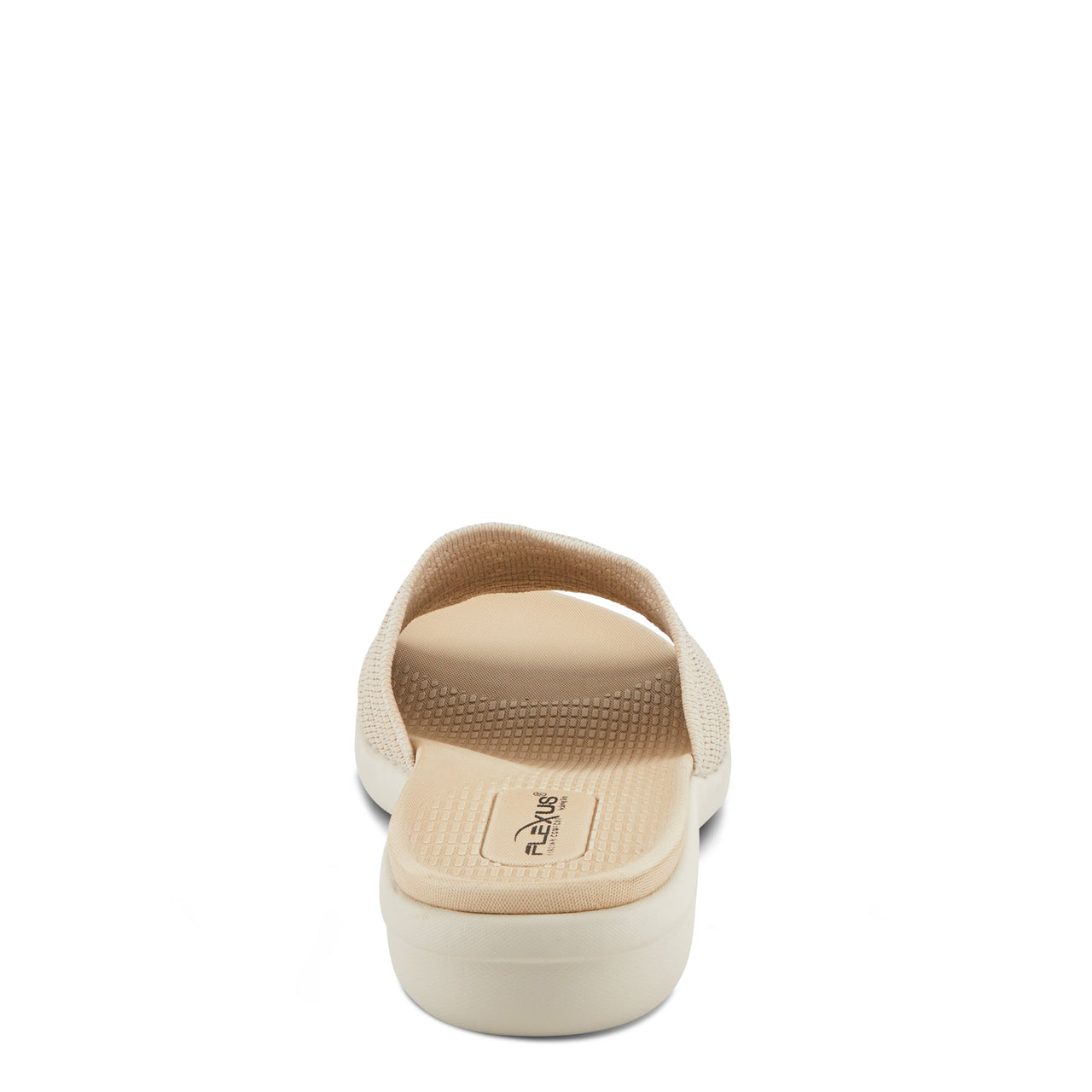 Spring Step Shoes Flexus Deondre Sandals in White leather with perforated design and slingback strap