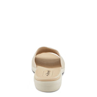 Thumbnail for Spring Step Shoes Flexus Deondre Sandals in White leather with perforated design and slingback strap