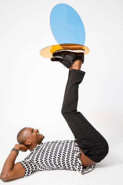 The Sopez Black Leather Men Sneaker