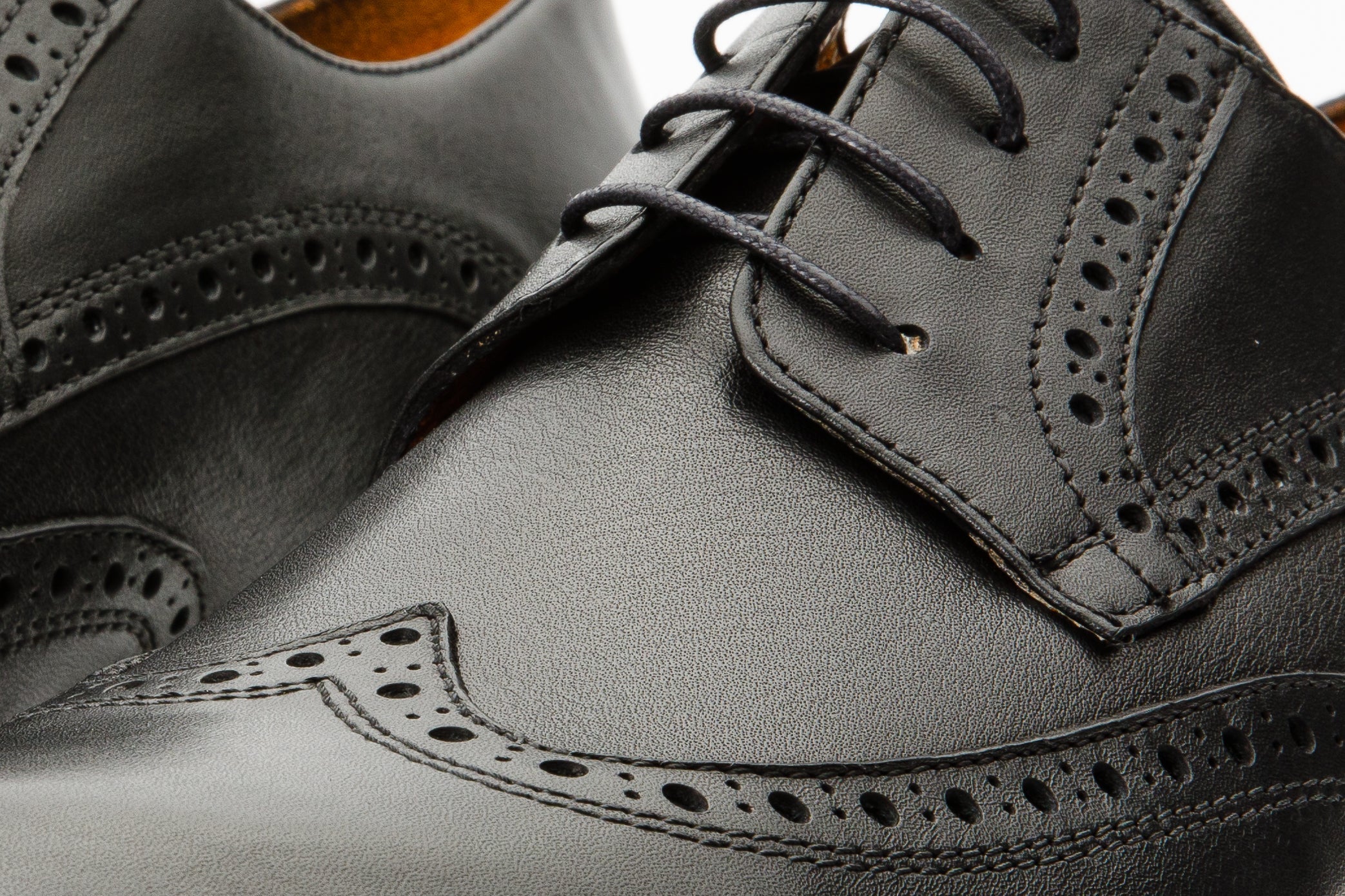 The Molise Black Wingtip Semi Brogue Derby Men  Shoe  Final Sale!