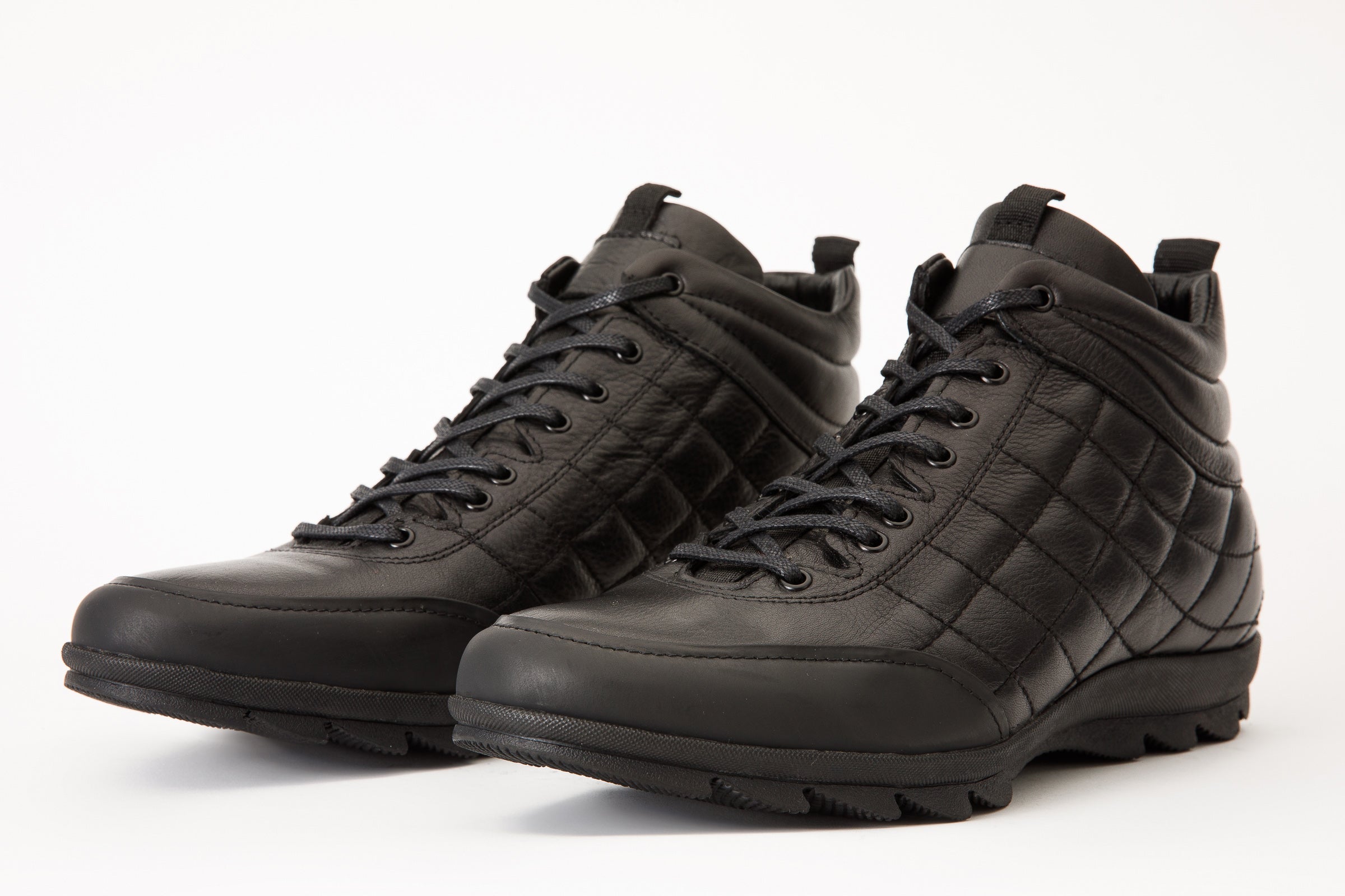 The Riga Black Leather Casual Lace-Up Men  Boots Final Sale!