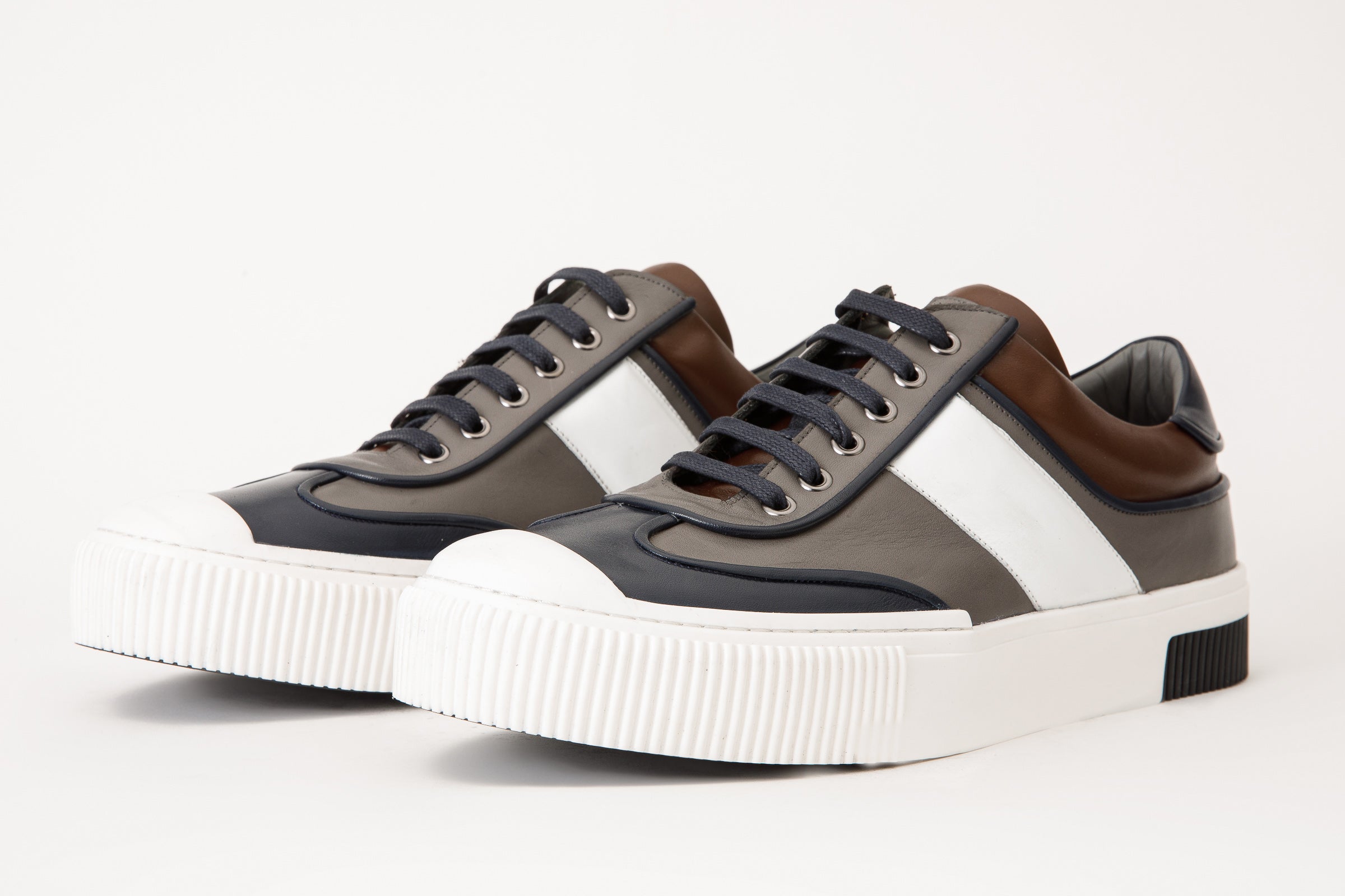 The Rom Multicolor Leather Men Sneaker