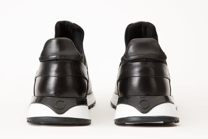 The Sonoma Black Leather Men Sneaker