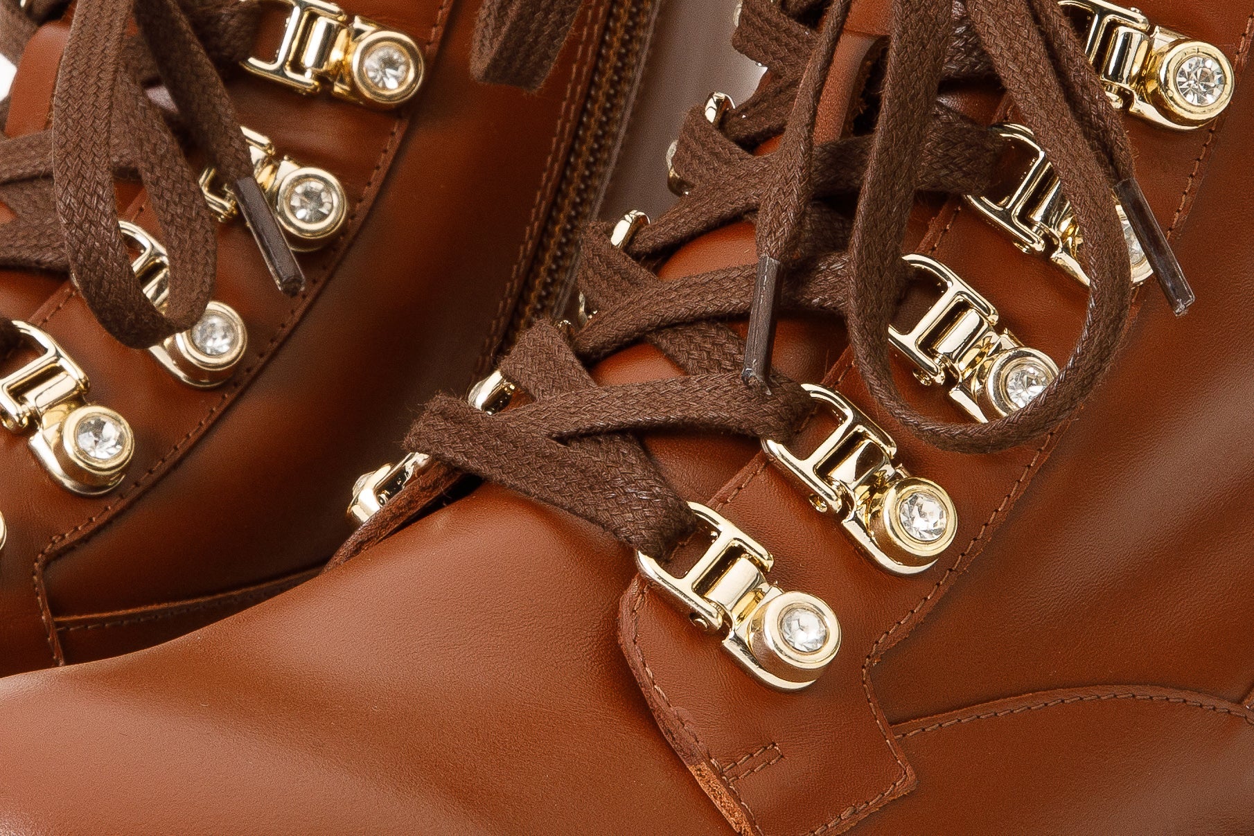 The Russel Brown Leather Lace-Up Ankle Women Boot Final Sale!