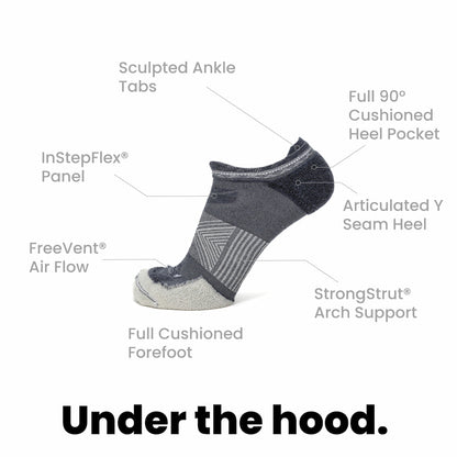 3 Pack Denim - Run No Show Runweight Merino Wool Sock