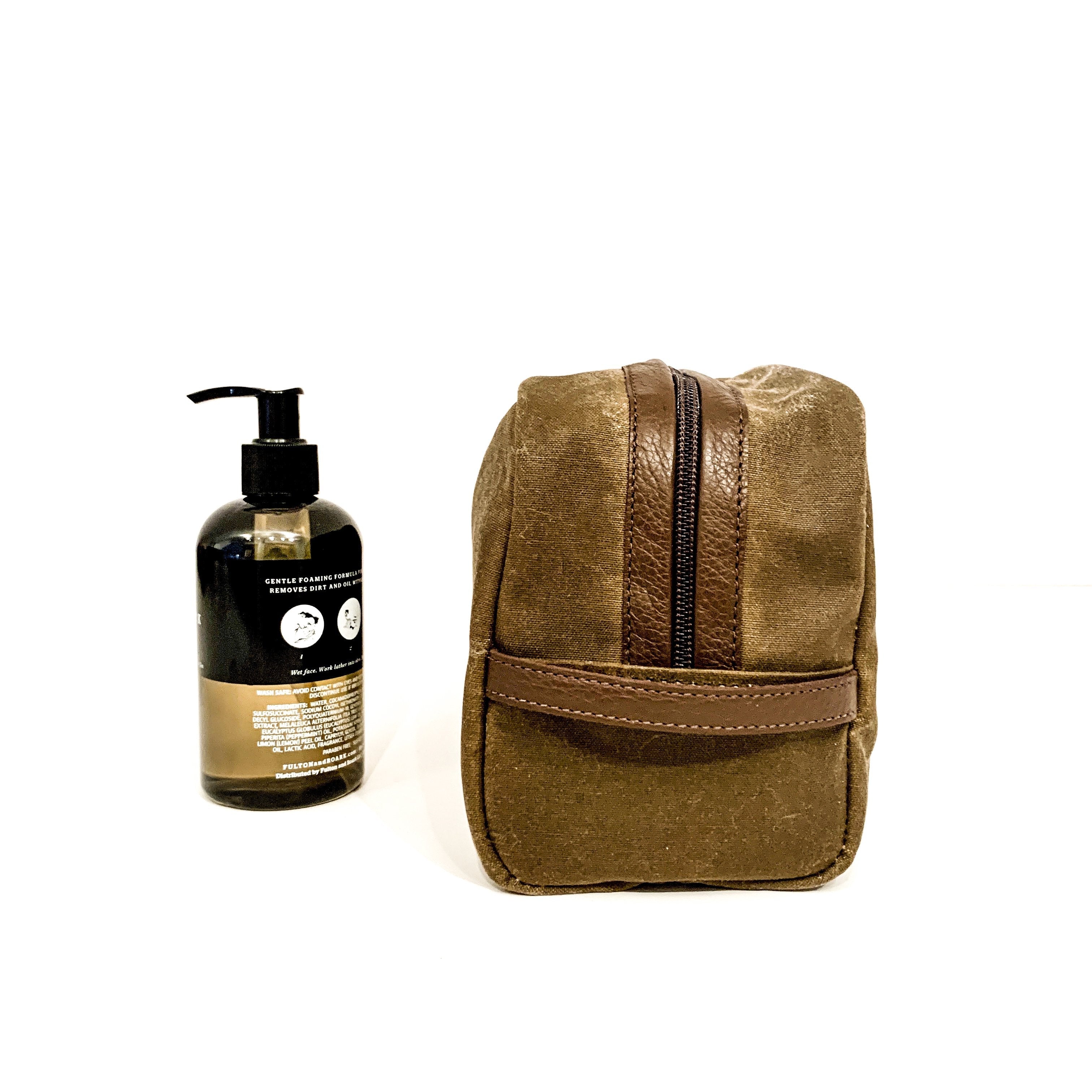 Waxed Canvas Dopp Kit