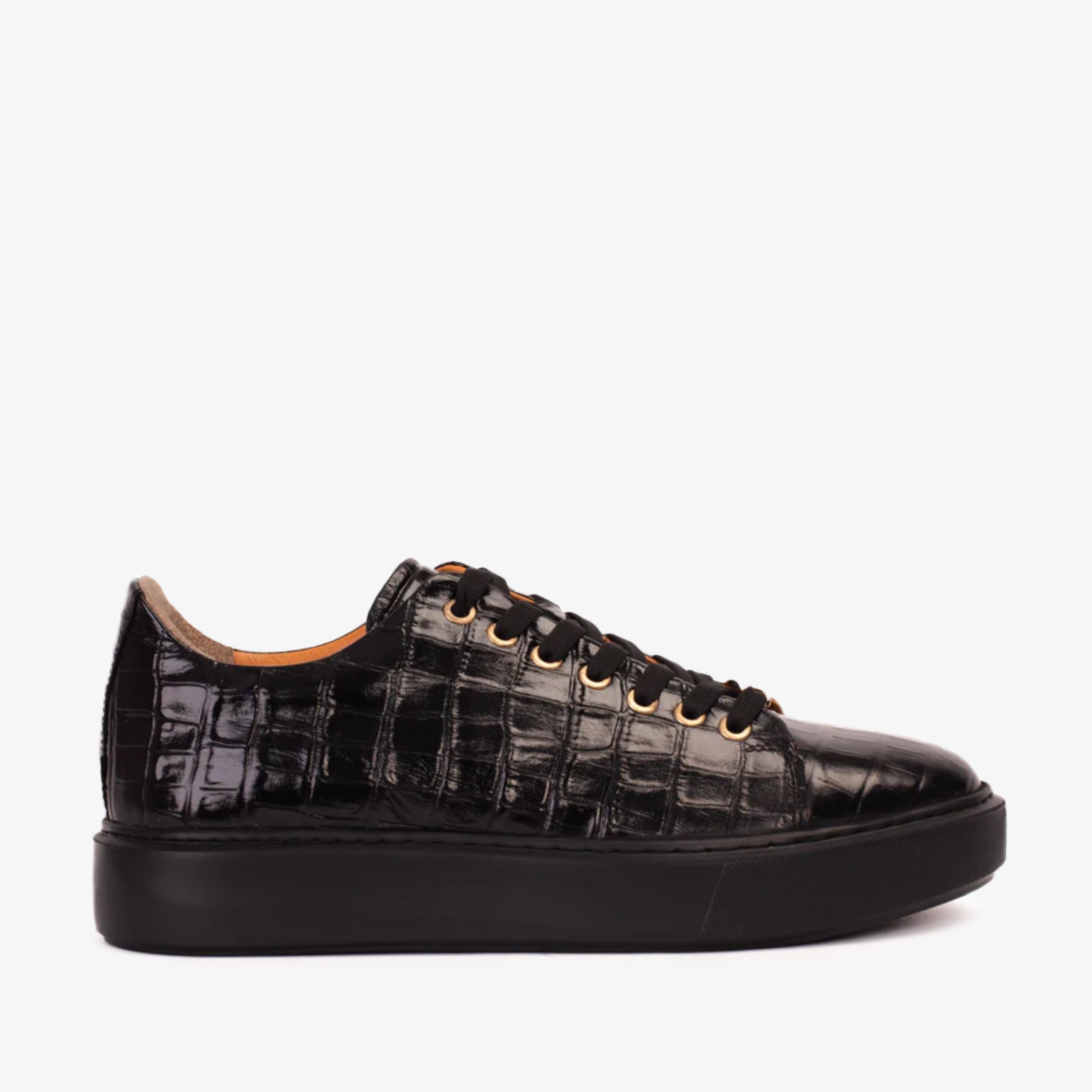 Vinci Leather Shoes The Dublin Black Leather Men Sneaker