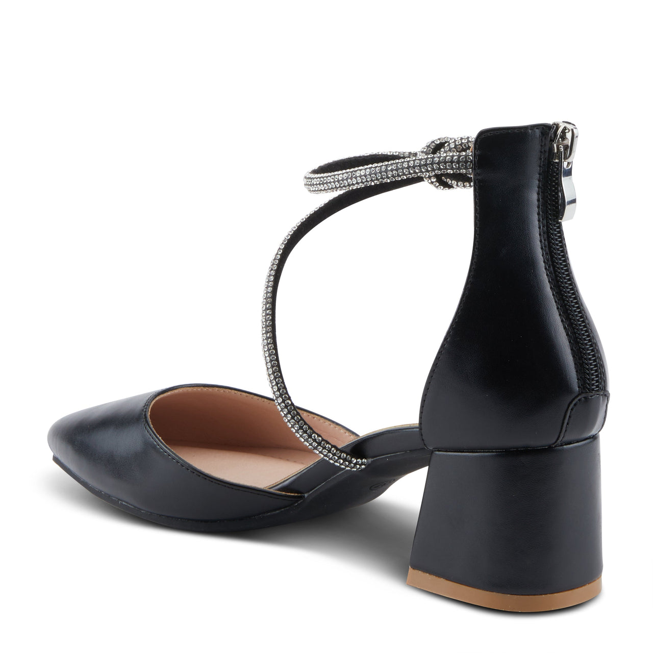  Pair of Patrizia Eluned Shoes in navy blue with slingback strap and peep-toe