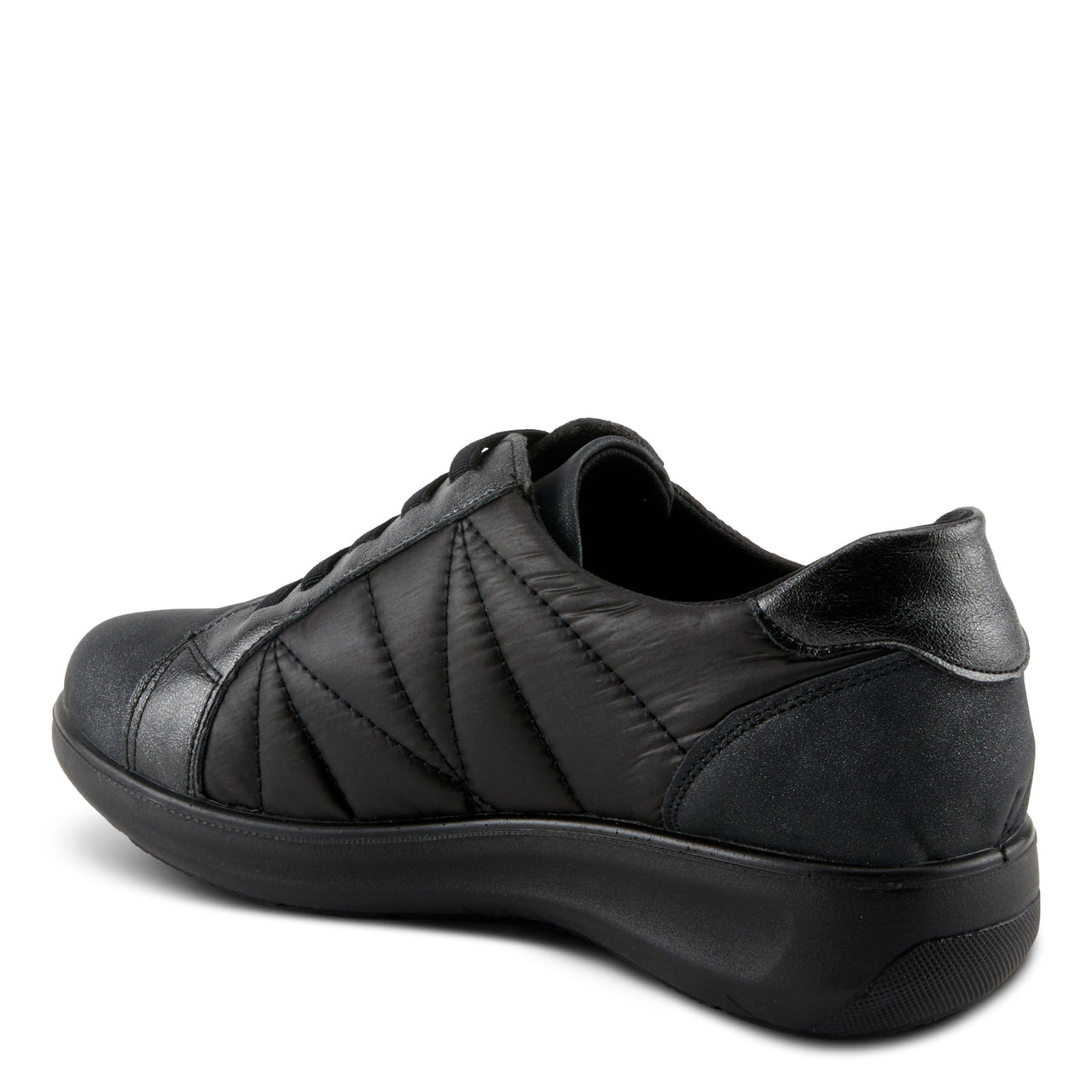 Black and white FLEXUS ESPITIA SNEAKERS featuring a sleek design and comfortable fit