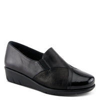 Thumbnail for Buy Spring Step Shoes Evzen Women'S Modern Black Leather Wedge Slip On Shoes - Casual Shoes from Don’t Panic Shoes | Best Prices & Fast Shipping