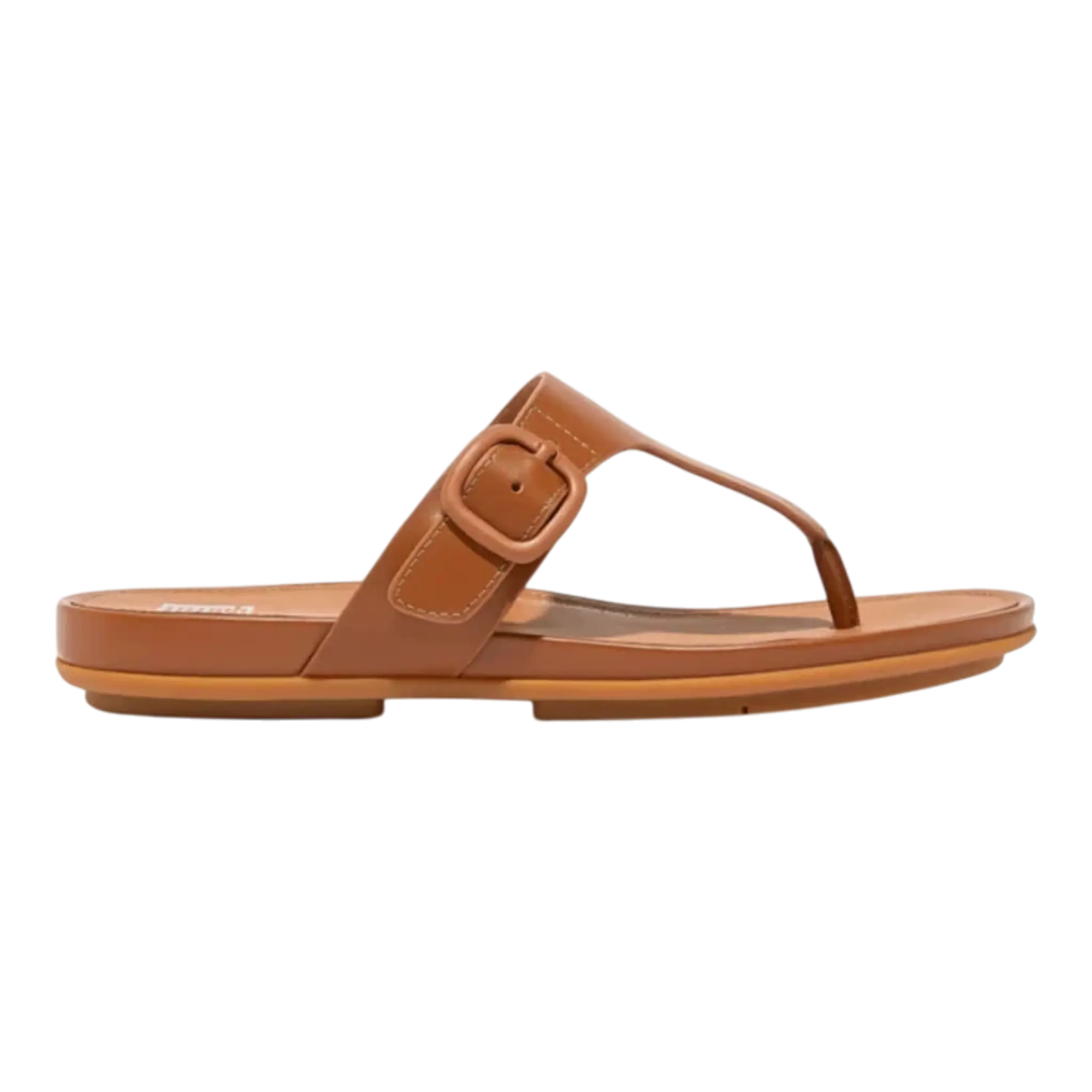 FitFlop Gracie Toe Sandals Women’s Leather Light Tan