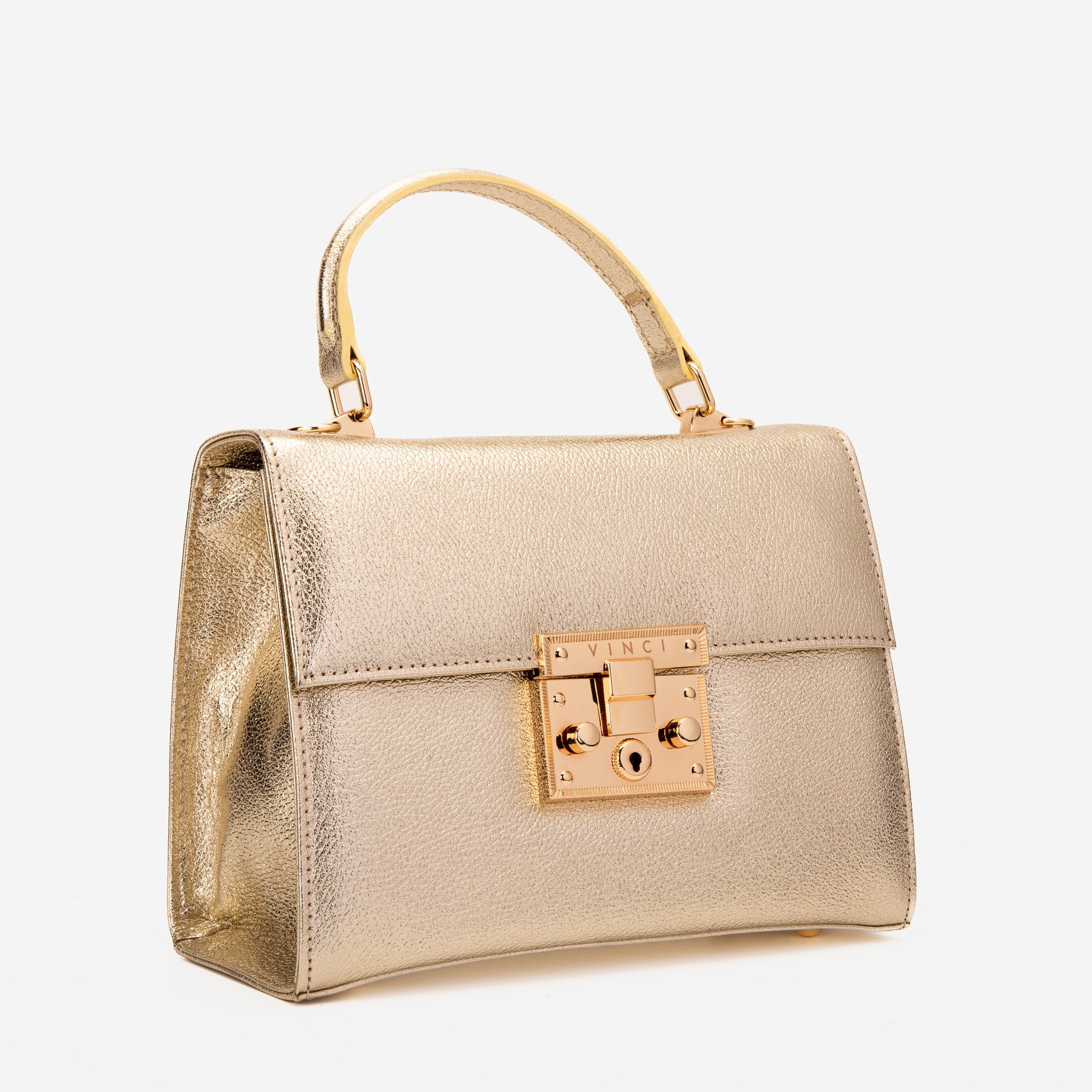 The Ege Gold Leather Handbag