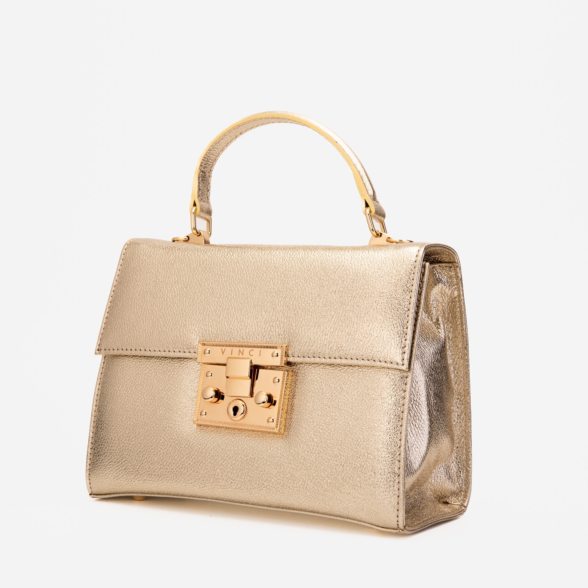 The Ege Gold Leather Handbag